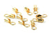 Kerrie Berrie Ending Gold Foldover Cord Ends for Jewellery Making