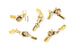 Kerrie Berrie Ending Gold Foldovers with Clasp for Jewellery Making