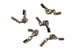 Kerrie Berrie Ending Antique Brass Foldovers with Clasp for Jewellery Making