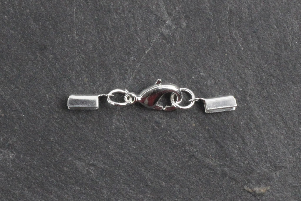 Kerrie Berrie Ending Silver Foldovers with Clasp for Jewellery Making
