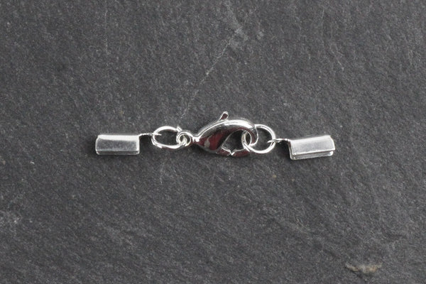 Kerrie Berrie Ending Silver Foldovers with Clasp for Jewellery Making