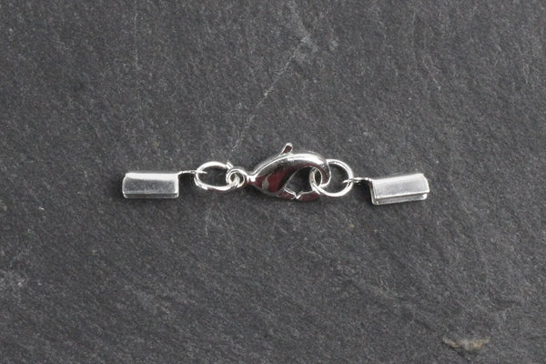 Kerrie Berrie Ending Silver Foldovers with Clasp for Jewellery Making