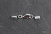 Kerrie Berrie Ending Silver Foldovers with Clasp for Jewellery Making