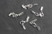 Kerrie Berrie Ending Silver Foldovers with Clasp for Jewellery Making