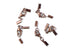 Kerrie Berrie Ending Antique Copper Foldovers with Clasp for Jewellery Making
