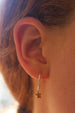 Kerrie Berrie Handmade Star Hoop Earrings in Silver and Gold