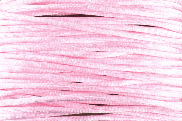 Baby Pink Silk Nylon Rattail Cord – 1mm (5m)