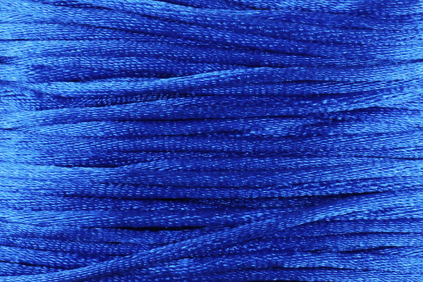 Bright Royal Blue Silk Nylon Rattail Cord – 1mm (5m) for Jewellery Making