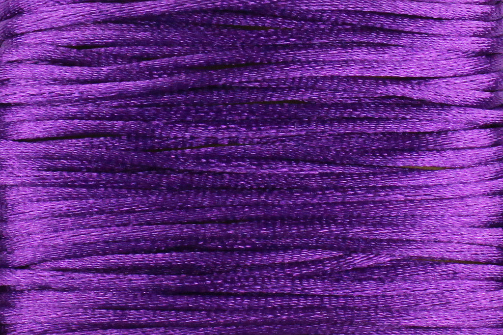 Purple Silk Nylon Rattail Cord – 1mm (5m) for Jewellery Making