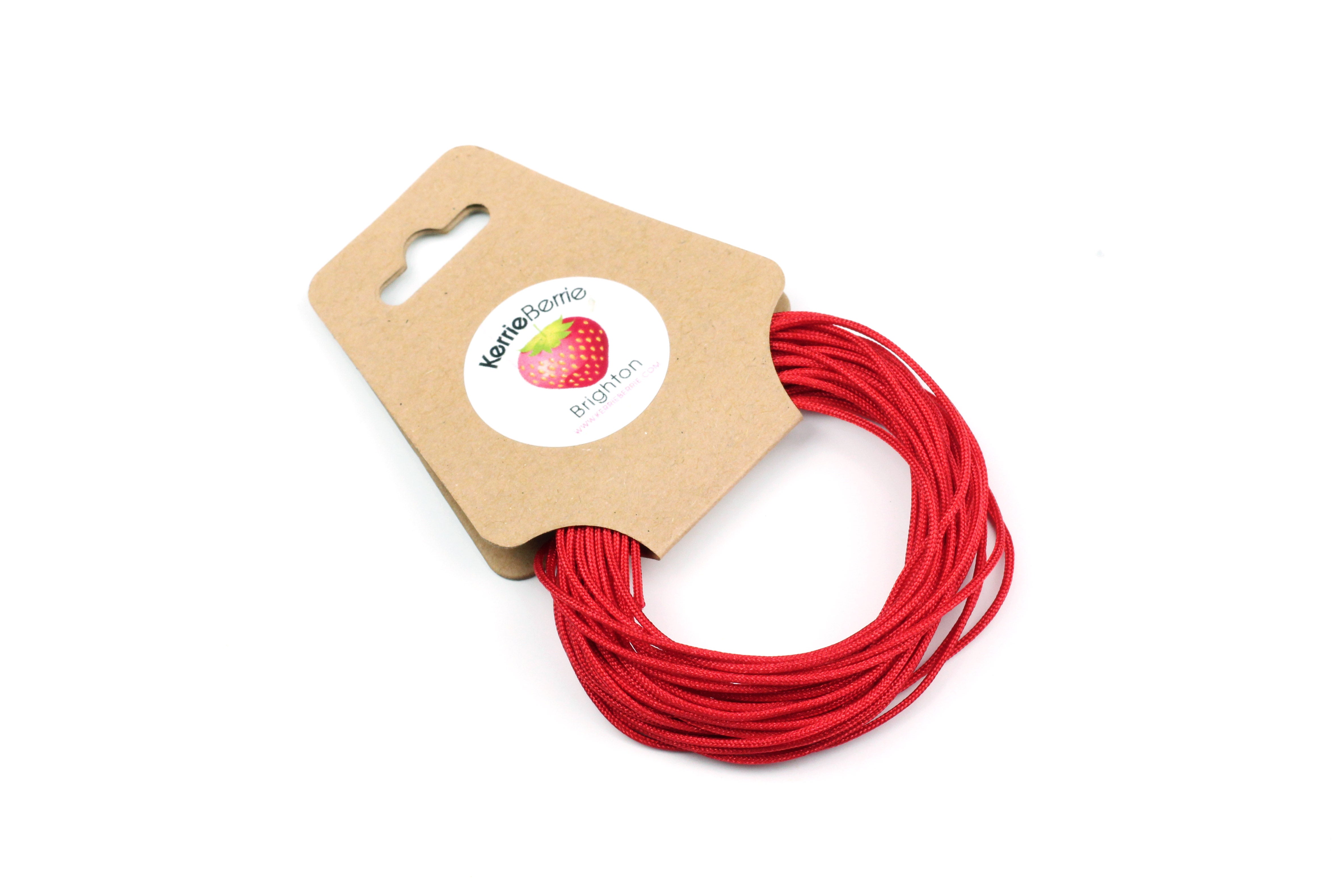 Red Nylon Thread – 1mm (5 metres) – KerrieBerrie Beads & Jewellery