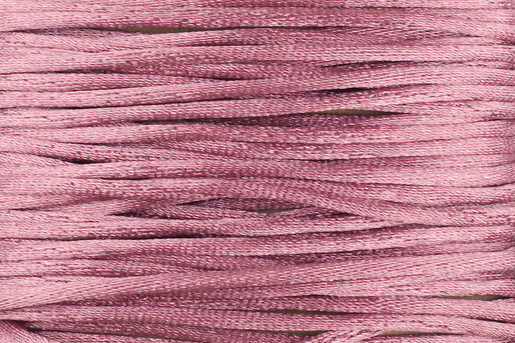 Dusky Rose Pink Silk Nylon Rattail Cord – 1mm (5m) for Jewellery Making