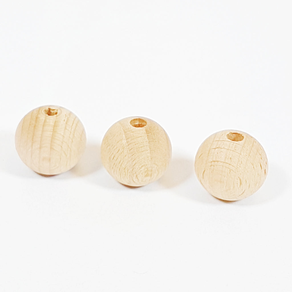 Kerrie Berrie Wood Wooden Round Bead For jewellery Making and Macrame