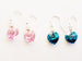 Pretty little Swarovski Heart Sterling Silver Earrings