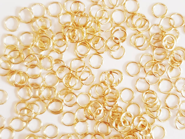 4mm Jump Rings  - 30pcs - Gold Plated