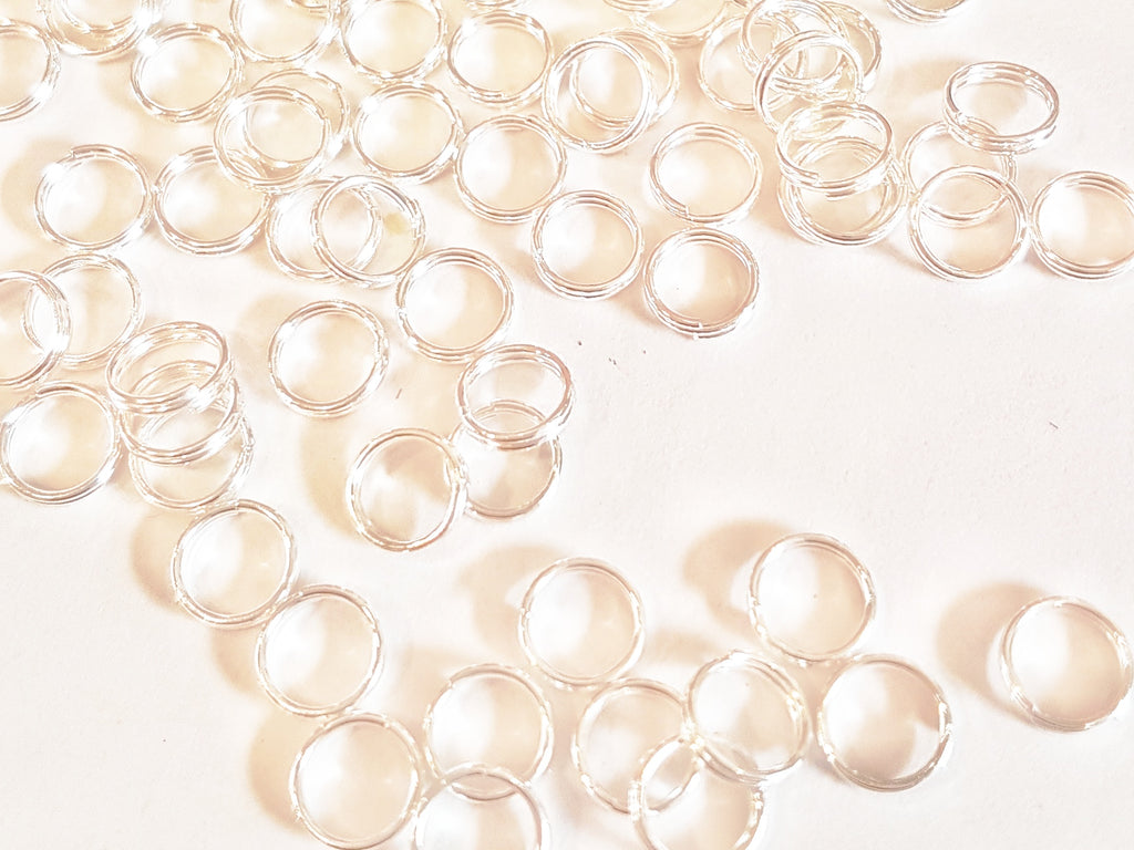 5mm - Split Rings - Silver Plated - 30pcs