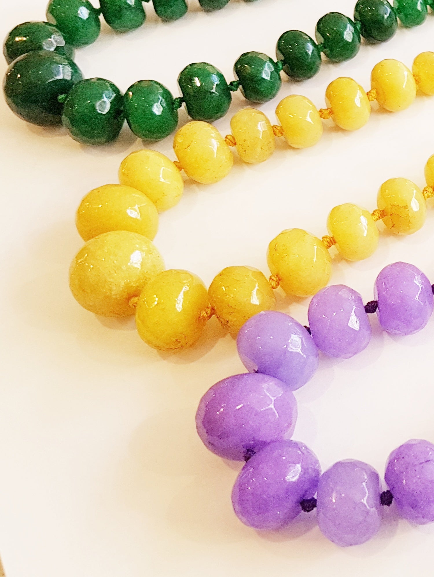 Lemon Jade' Chunky Statement Necklace - Speckled Earth