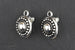 Kerrie Berrie Tierracast Decorative Silver Clip On Earrings
