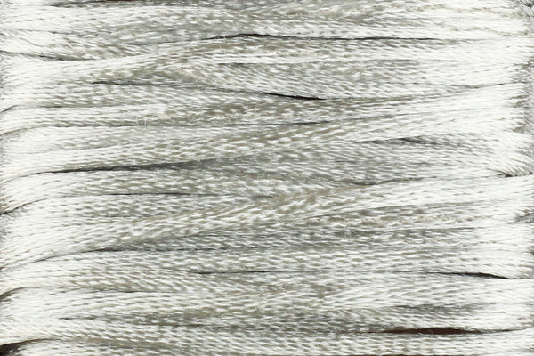 Silver Grey Silk Nylon Rattail Cord – 2mm (5m)