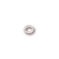 Oval Jump Ring 3x2mm Inside Diameter, Silver Plate