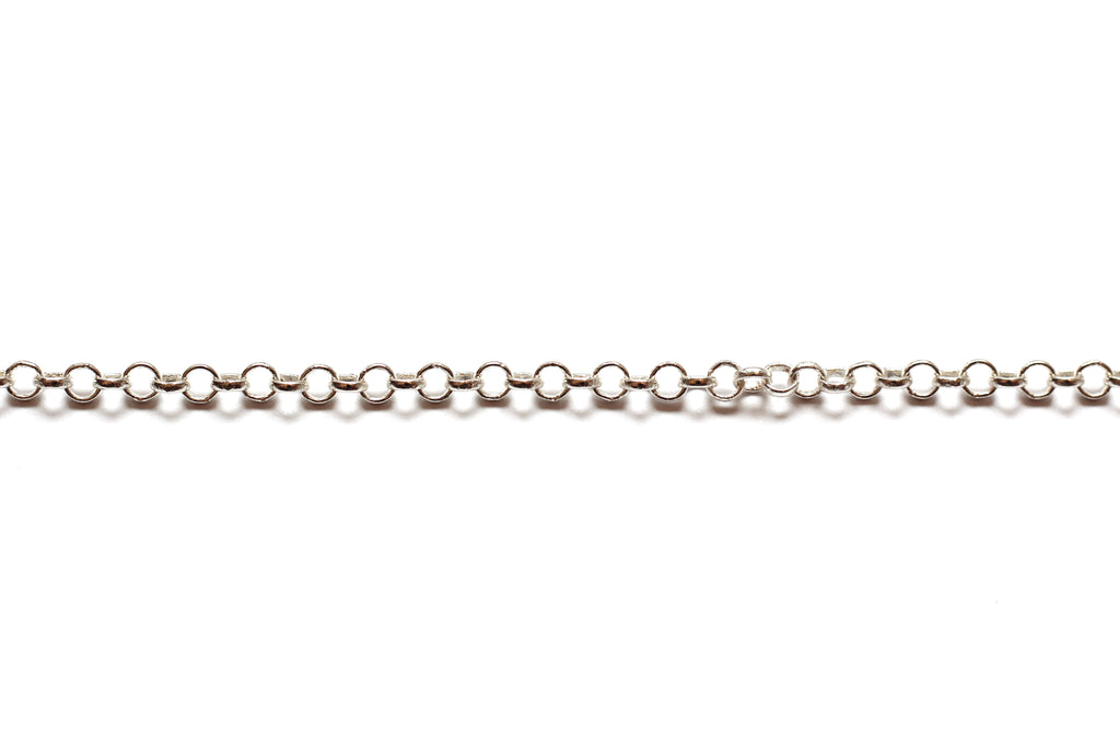 4mm Round Link Chain - Silver (Tarnish Resistant)