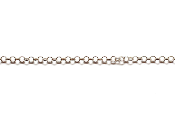 4mm Round Link Chain - Silver (Tarnish Resistant)