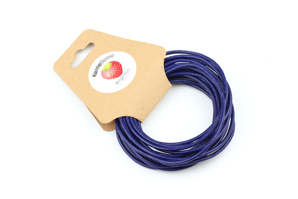 Leather Cord in Dark Blue – 1.5mm (3m)