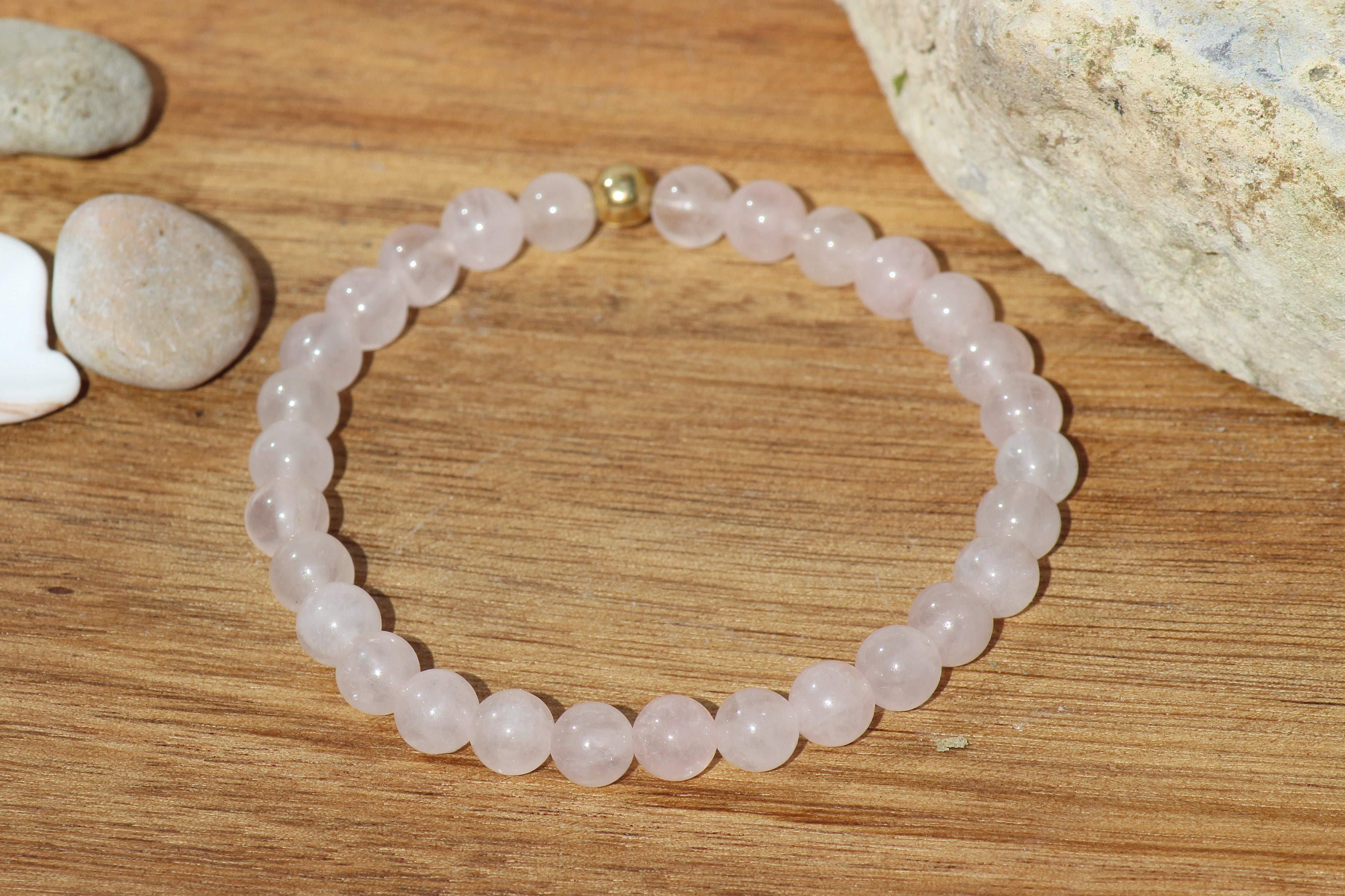 Falling In Love Bracelat (Rose Quartz) – Mizuchol Jewelry