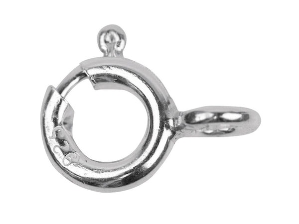Sterling Silver 6mm Closed Bolt Ring Clasp