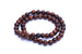 8mm Dark Wood Beads (approx. 50 beads)