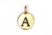 Kerrie Berrie Gold Plated Pewter Tierracast Initial Alphabet Lette Charm