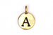 Kerrie Berrie Gold Plated Pewter Tierracast Initial Alphabet Lette Charm