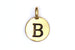 Kerrie Berrie Gold Plated Pewter Tierracast Initial Alphabet Letter Charm