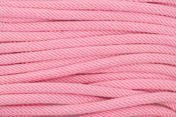 Cotton 'Rope' Cord in Baby Pink - 3mm (3 metres)