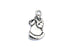 Father Christmas Charm in Silver – 22mm