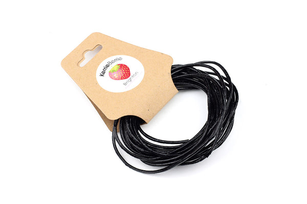 Leather Cord in Black – 1.5mm (3m)
