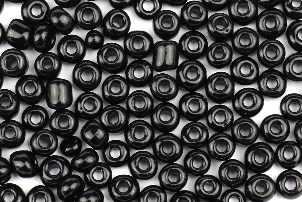 Kerrie Berrie UK Size 6 Seed Beads for Jewellery Making in Black