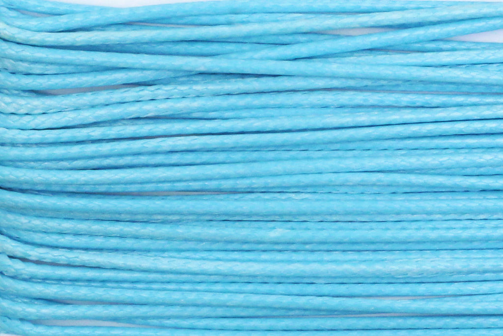 Fine Cotton Cord in Blue - 1mm (5 metres) for Beading, Jewellery Making and Macrame