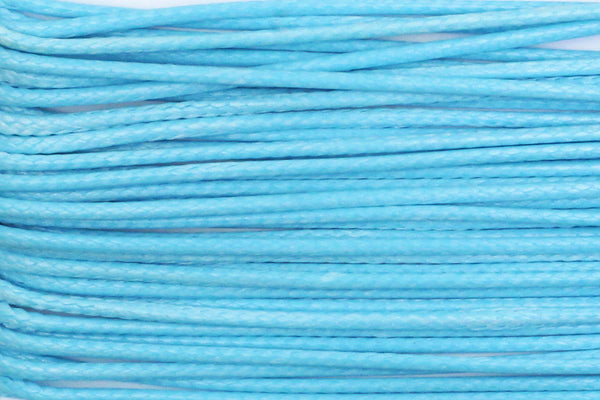 Fine Cotton Cord in Blue - 1mm (5 metres) for Beading, Jewellery Making and Macrame