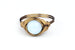 Opalite Wire-wrapped Ring – Choice of Brass or Silver