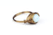 Opalite Wire-wrapped Ring – Choice of Brass or Silver