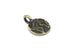 Brass Gold Globe Earth World Charm by Tierracast for Jewellery Making
