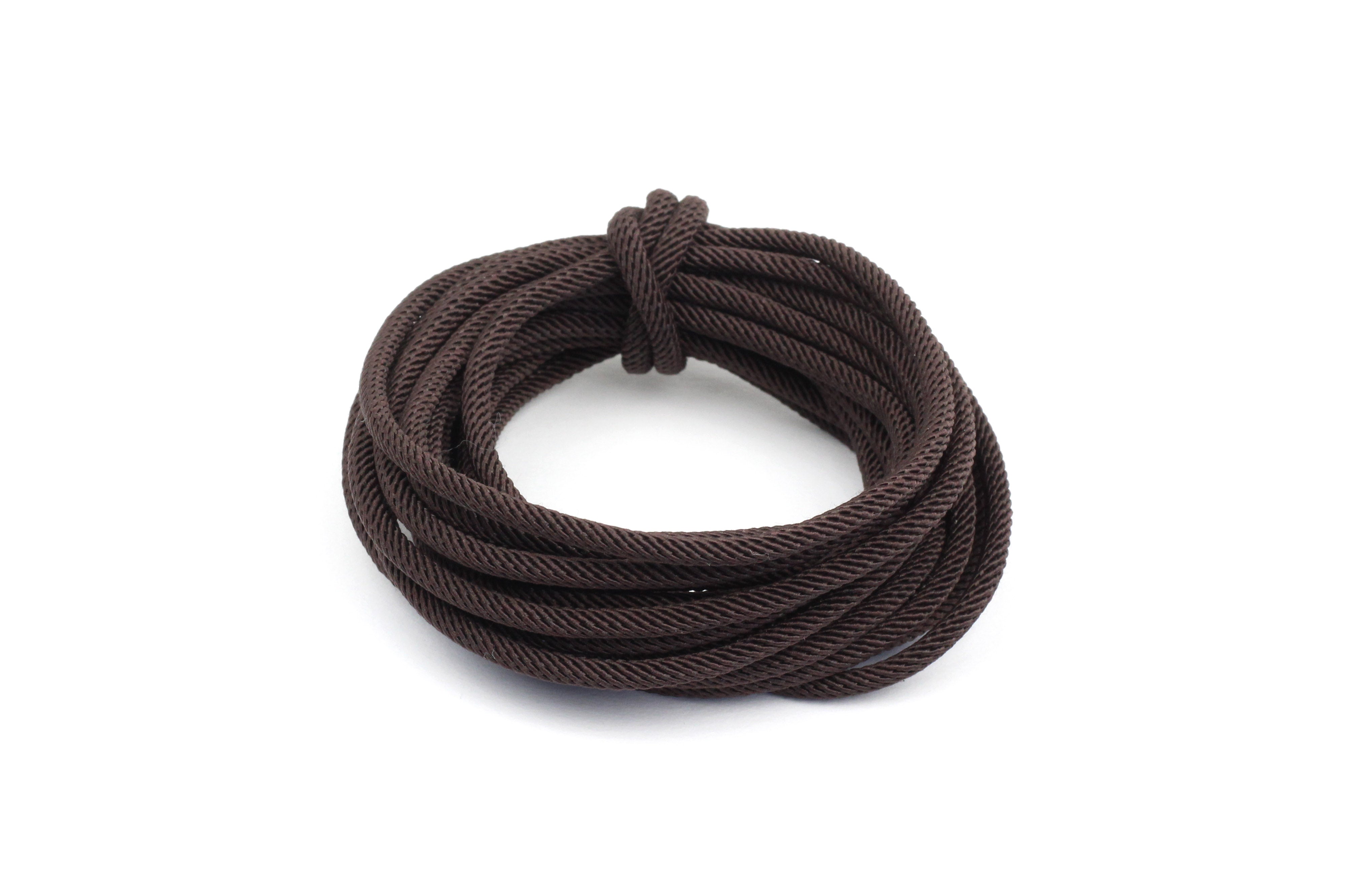 Cotton 'Rope' Cord in Dark Brown - 3mm (3 metres) – KerrieBerrie Beads &  Jewellery