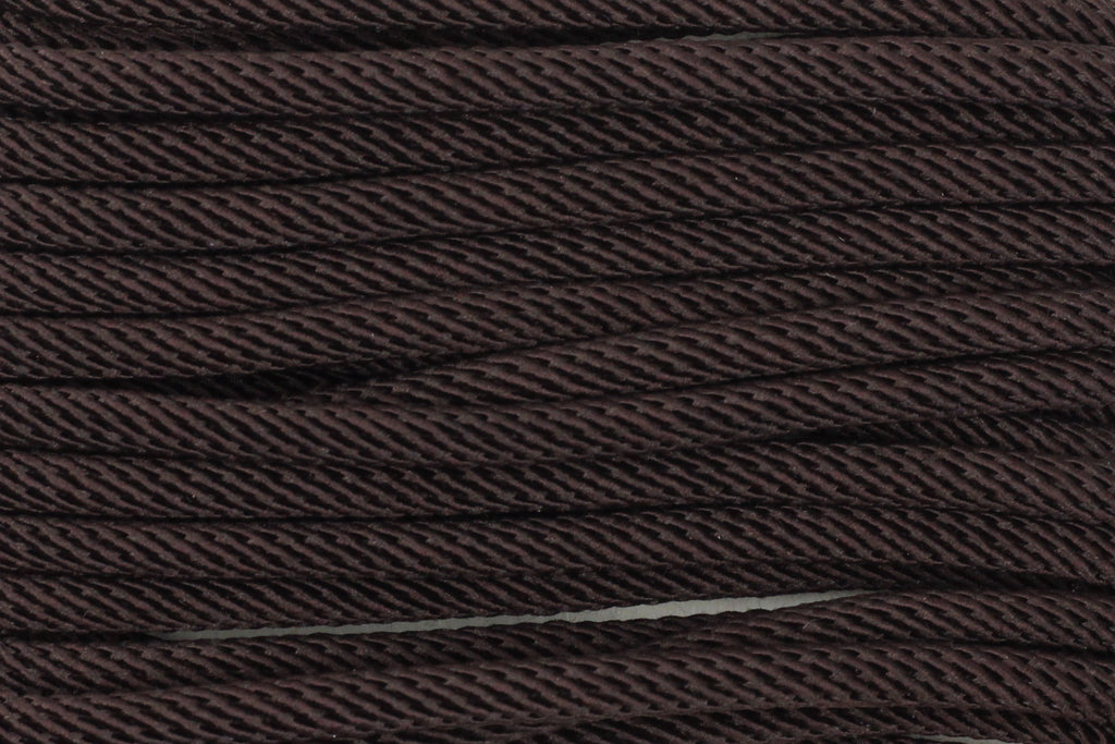 Cotton 'Rope' Cord in Dark Brown - 3mm (3 metres)