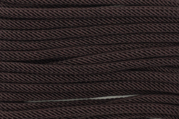Cotton 'Rope' Cord in Dark Brown - 3mm (3 metres)