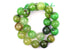 Kerrie Berrie UK Semi Precious Agate Bead Strands for Jewellery Making in Bright Green