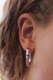 Kerrie Berrie Real Silver Plated Chunky Hoop Earrrings 30mm