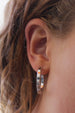 Kerrie Berrie Real Silver Plated Chunky Hoop Earrrings 30mm