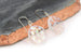 Kerrie Berrie Clear Blue Czech Glass Earrings with Sterling Silver Hooks