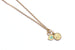 God's Eye and Coin Necklace - Gold Filled