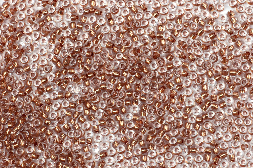 Kerrie Berrie UK Seed Beads for Jewellery Making Size 11 Seed Beads in Copper Foil
